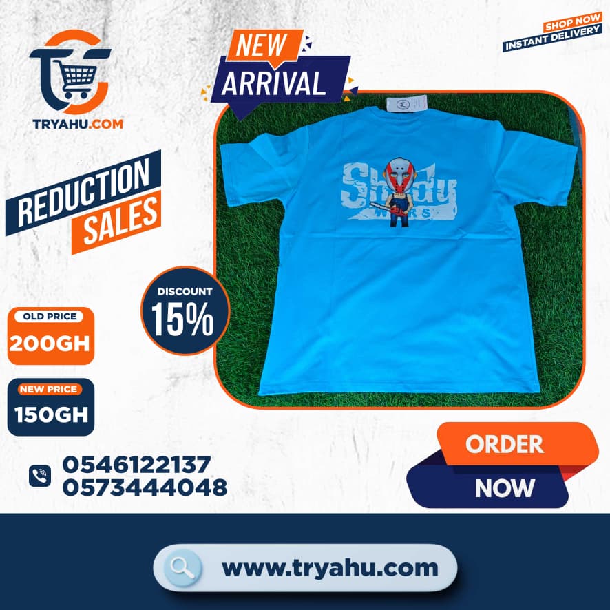 Authentic 100% Cotton Heavy T-Shirts for Men | Tryahu Ghana Online